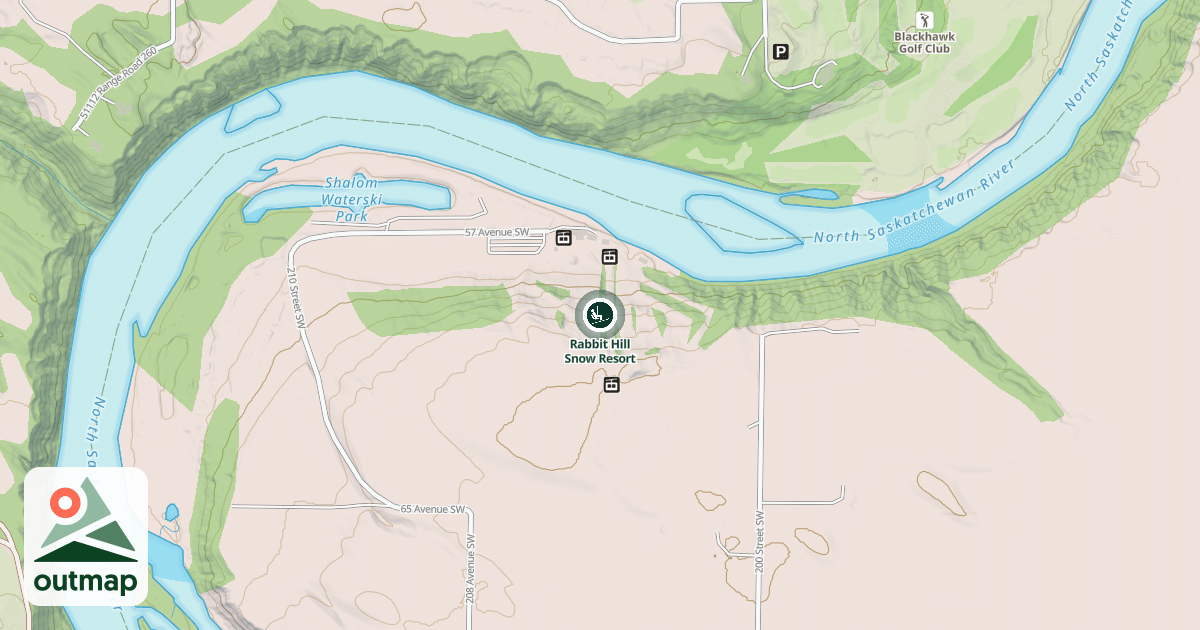Map of Rabbit Hill Snow Resort