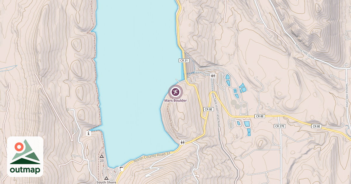 Map of Mars Boulder