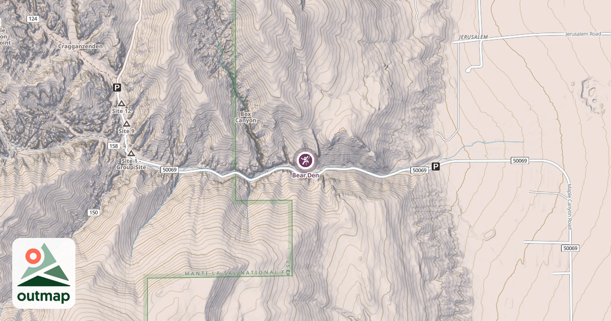 Map of Bear Den