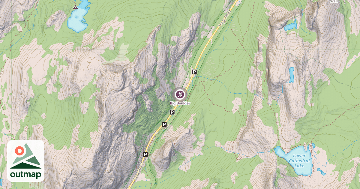 Map of Big Boulder