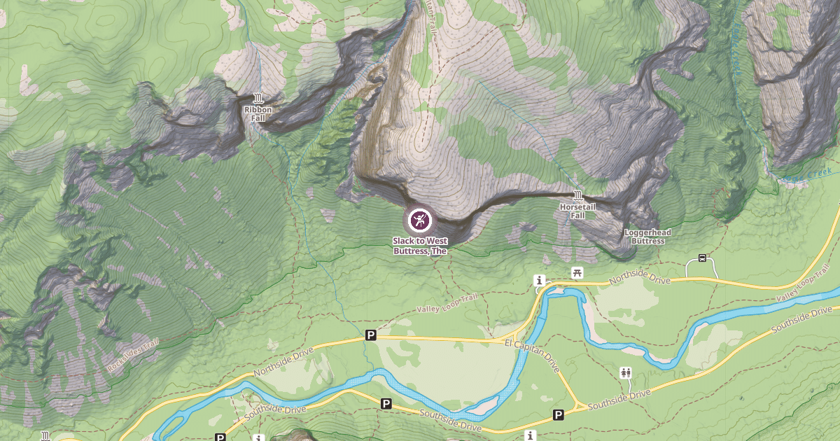 Map preview of Slack to West Buttress, The