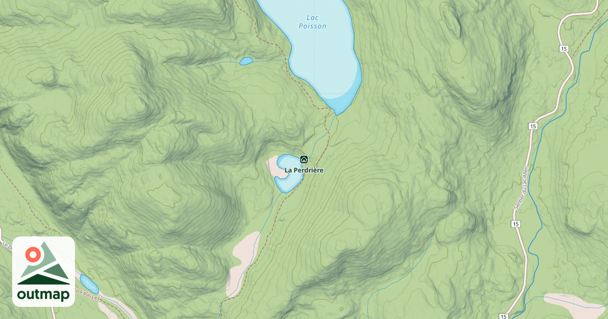 Map of La Perdrière