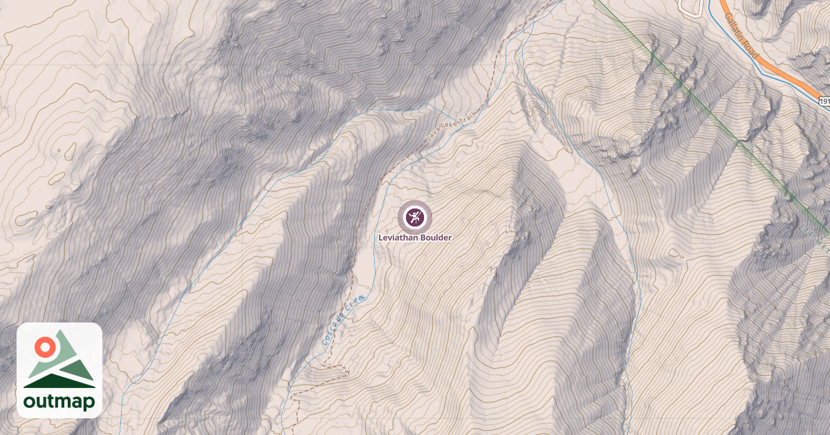 Map of Leviathan Boulder