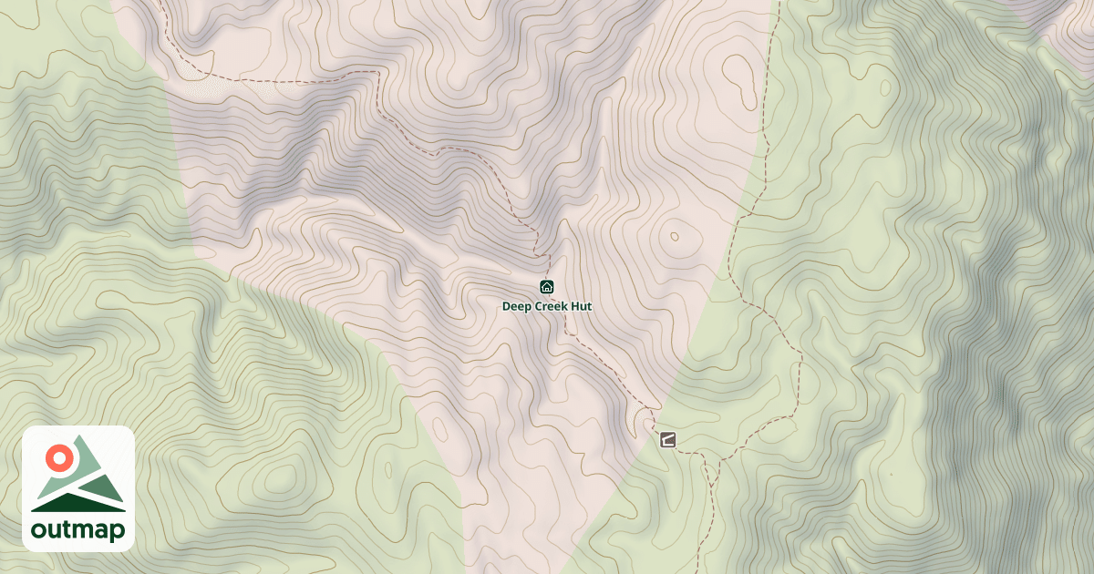Map of Deep Creek Hut