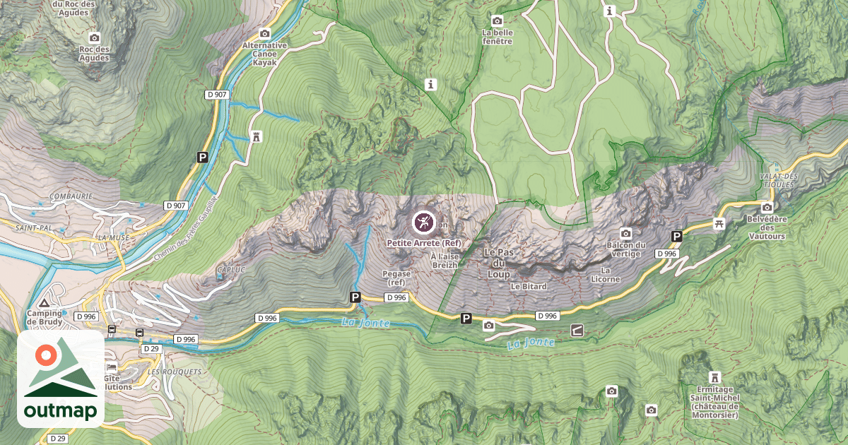 Map of Petite Arrete (Ref)
