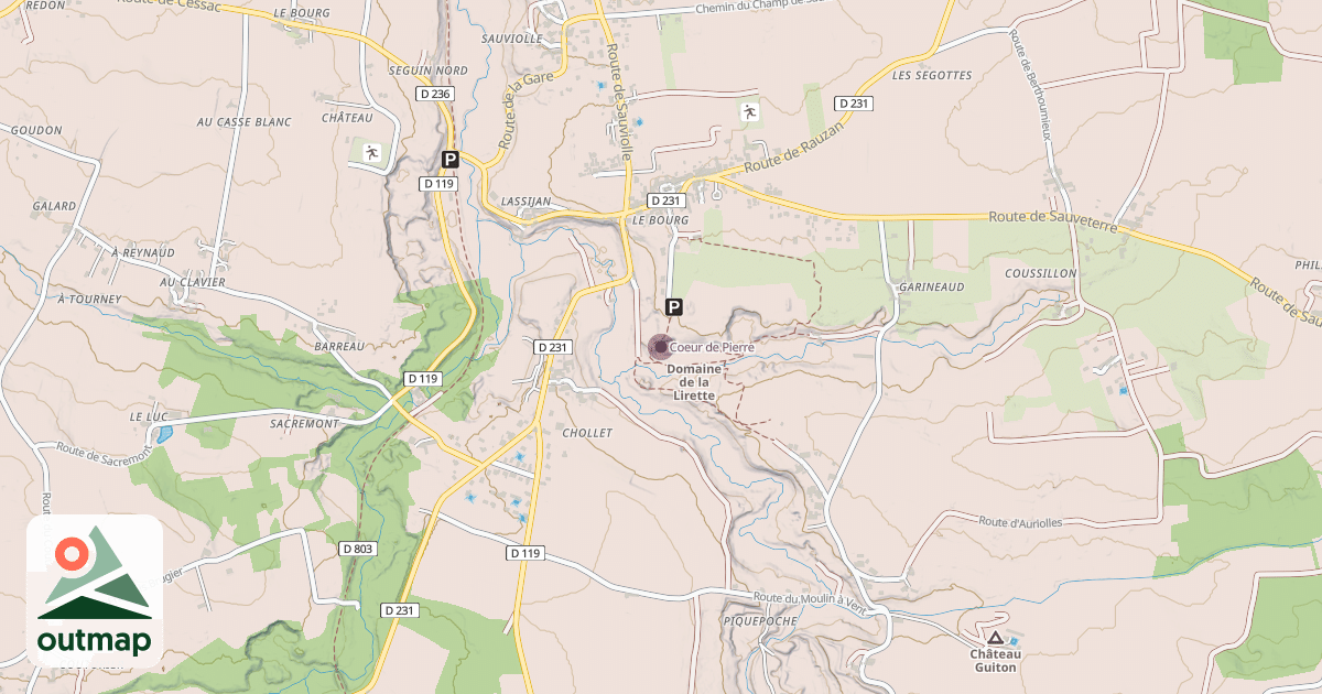 Map of Coeur de Pierre