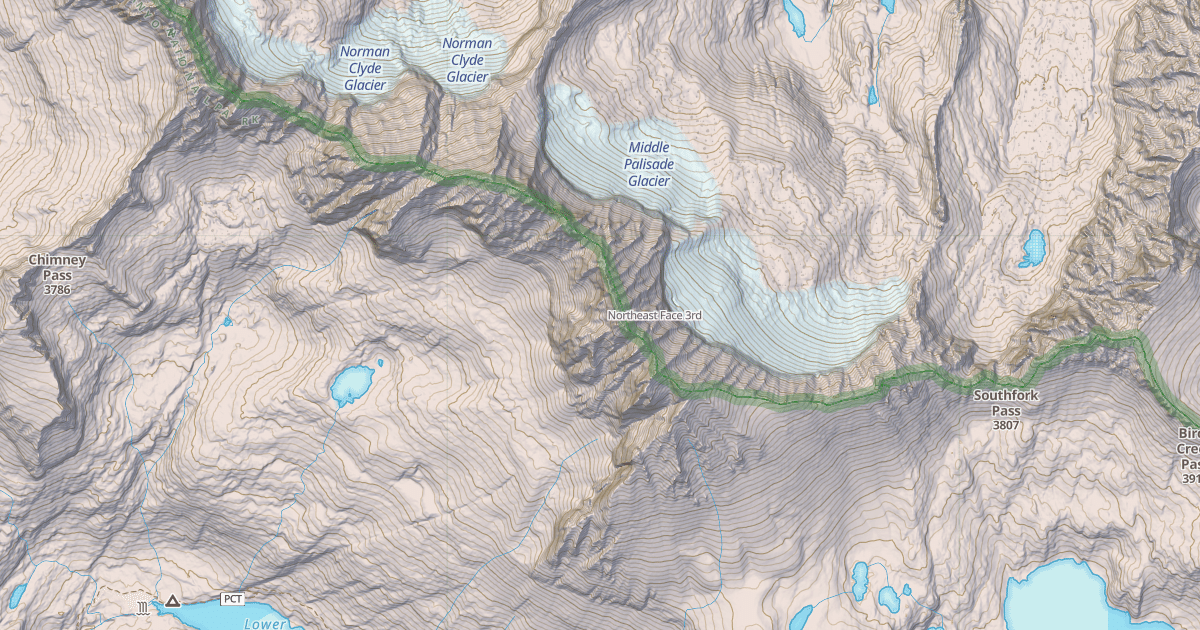 Map preview of Northeast Face