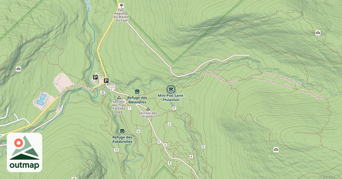 Map of Mini-Pod Saint-Philémon
