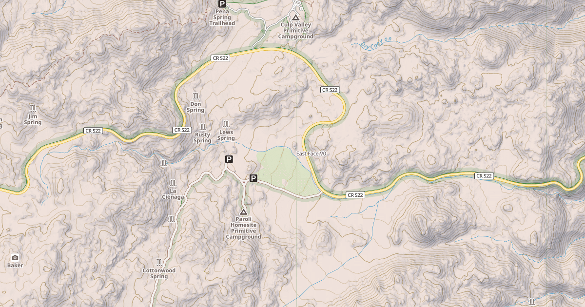 Map preview of East Face