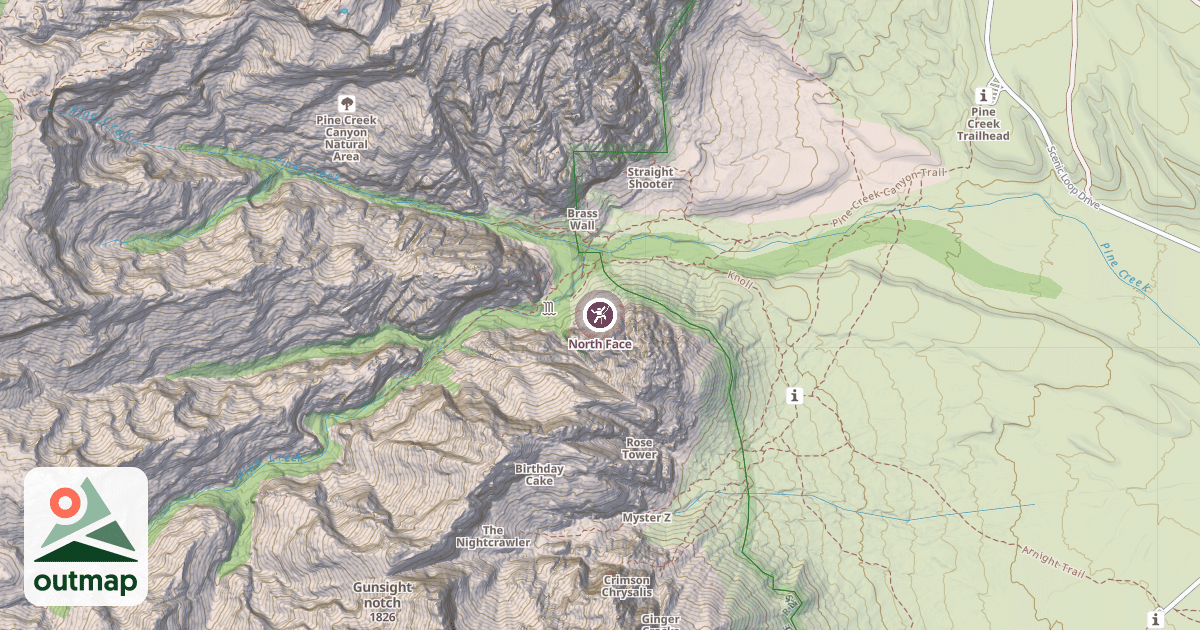Map of North Face
