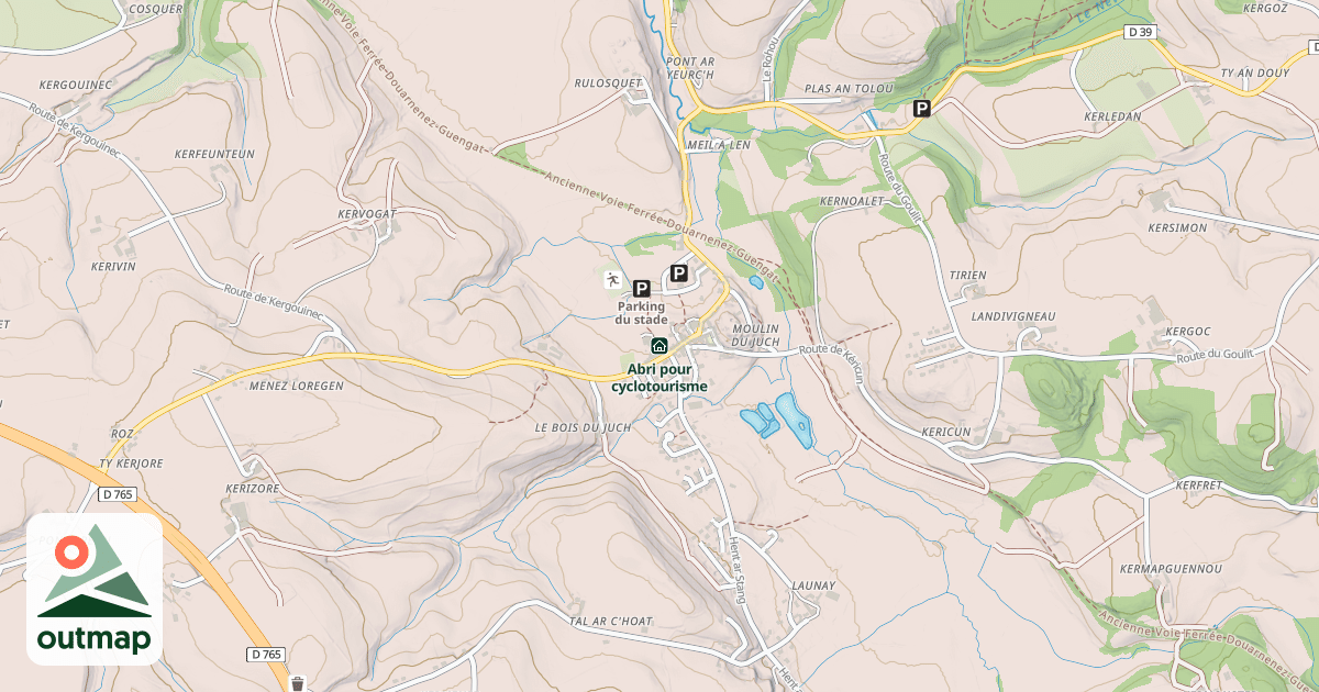Map of Abri pour cyclotourisme