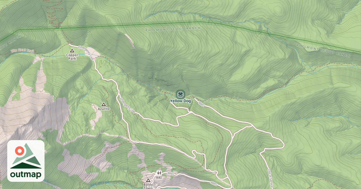 Map of Yellow Dog