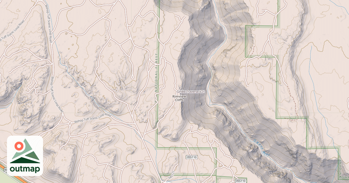 Map of Girdle Traverse