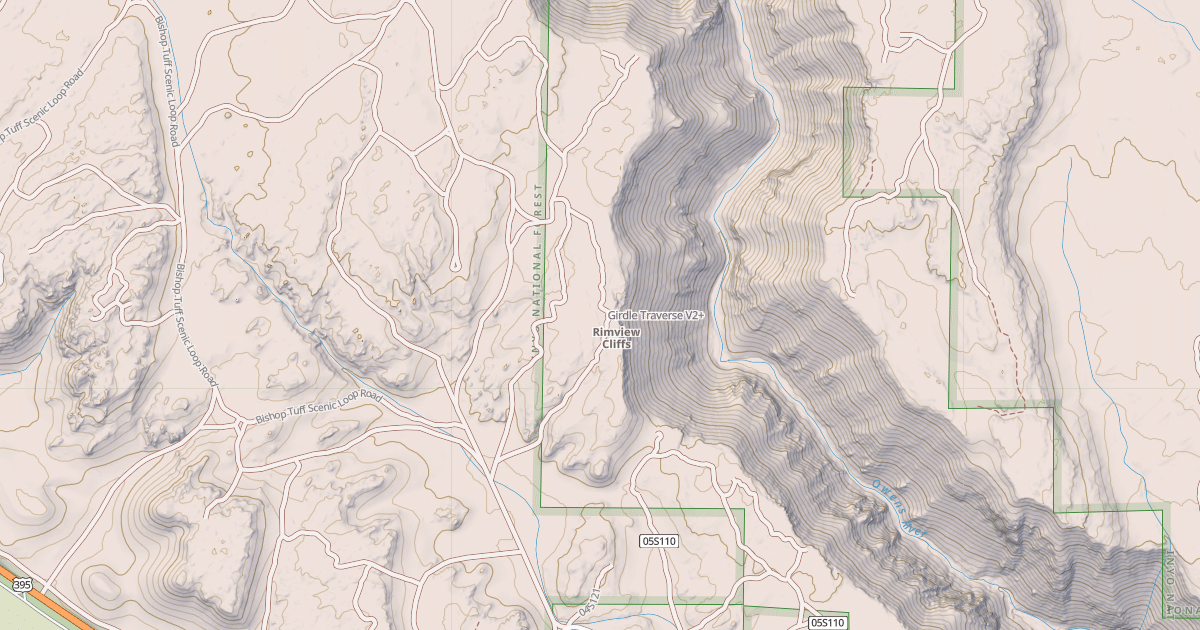 Map preview of Girdle Traverse
