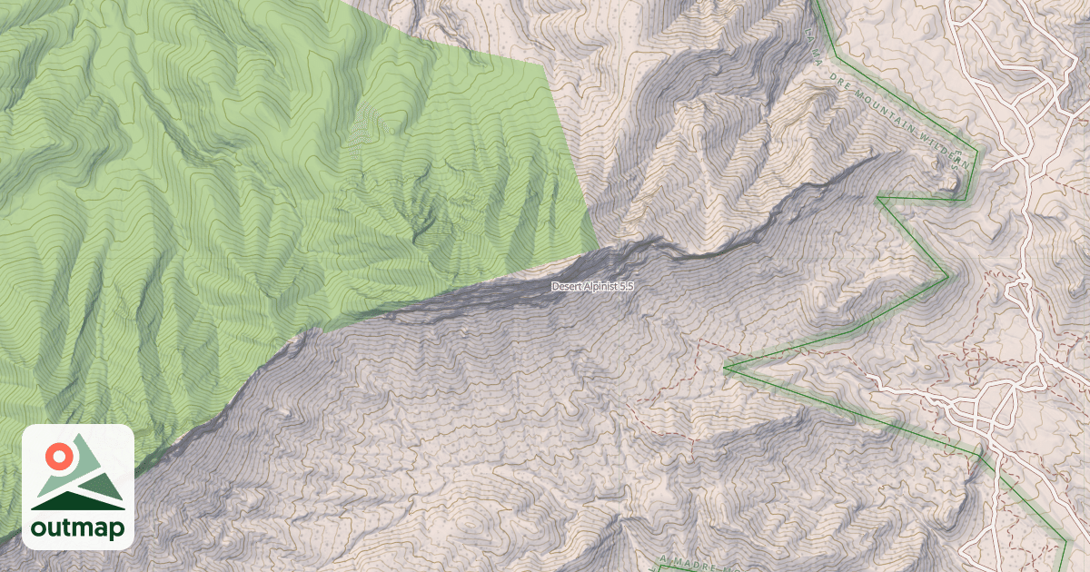 Map of Desert Alpinist