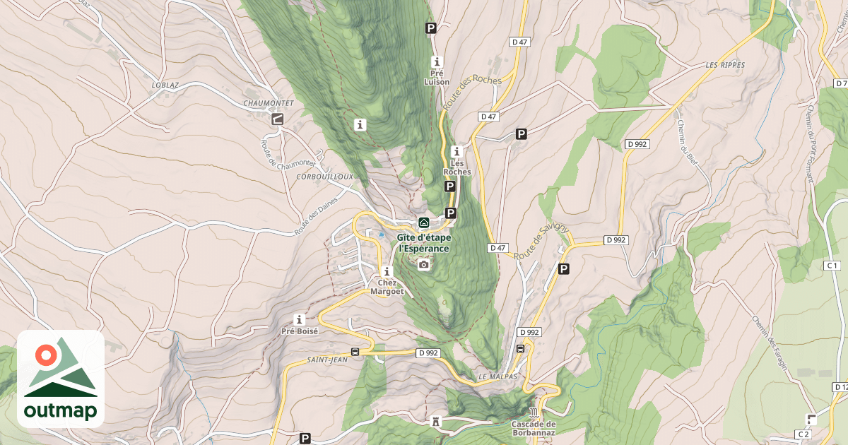 Map of Gîte d'étape l'Esperance