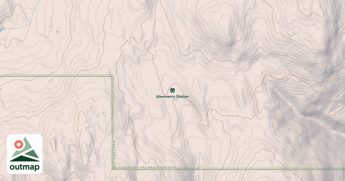Map of Glenmerry Shelter
