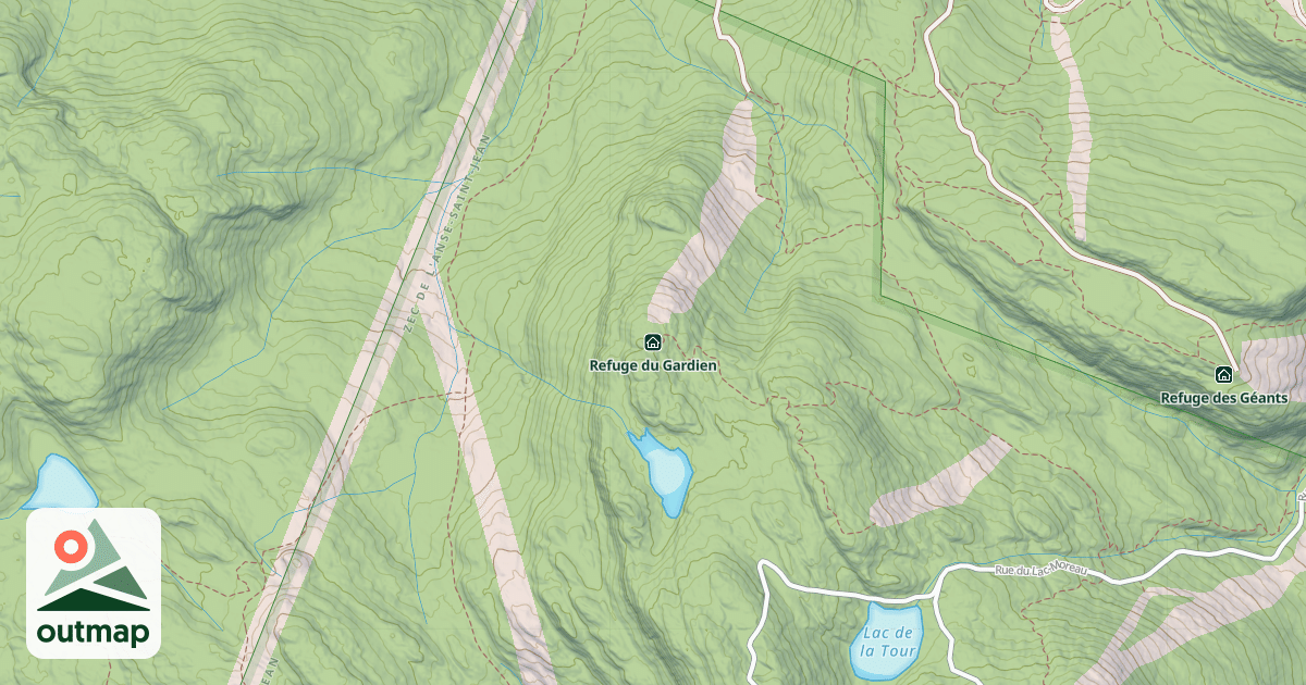 Map of Refuge du Gardien