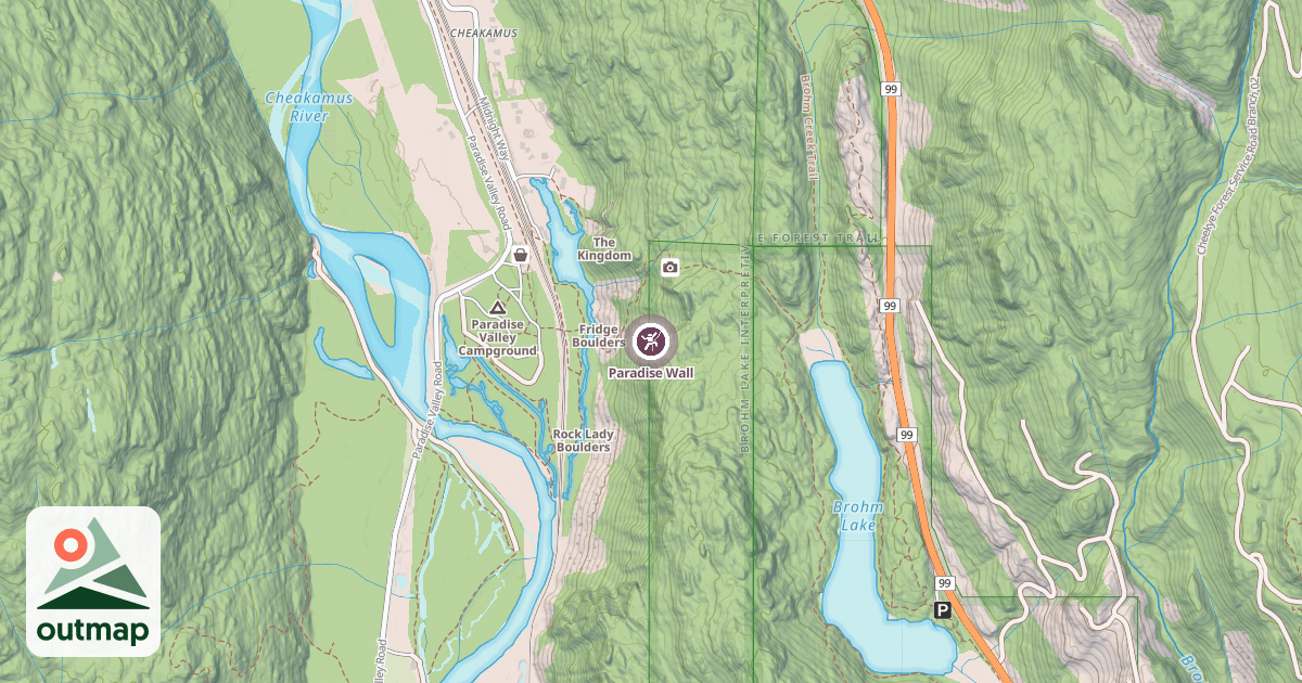 Map of Paradise Wall