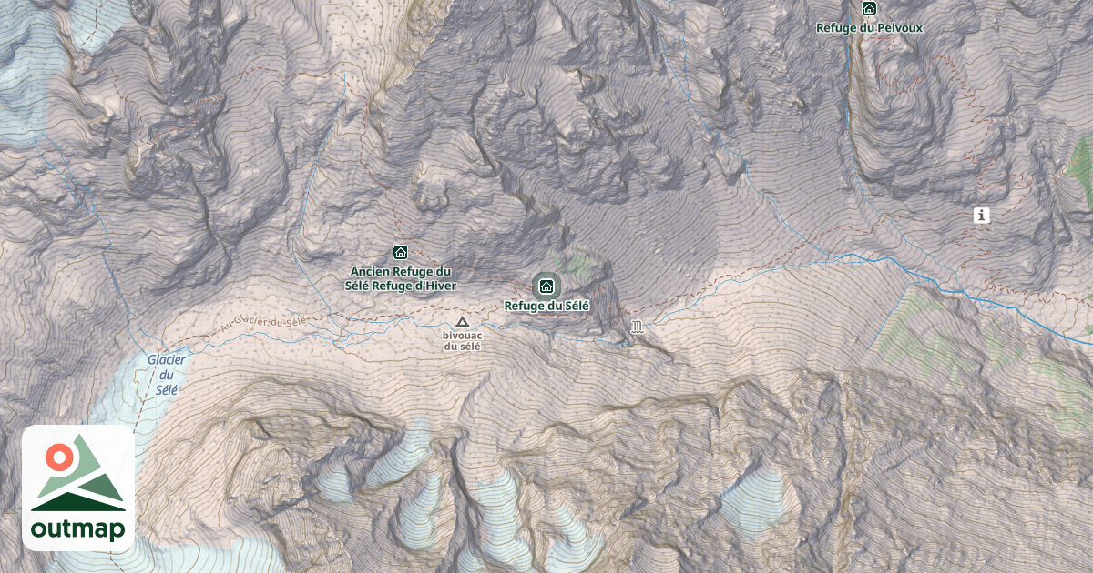 Map of Refuge du Sélé