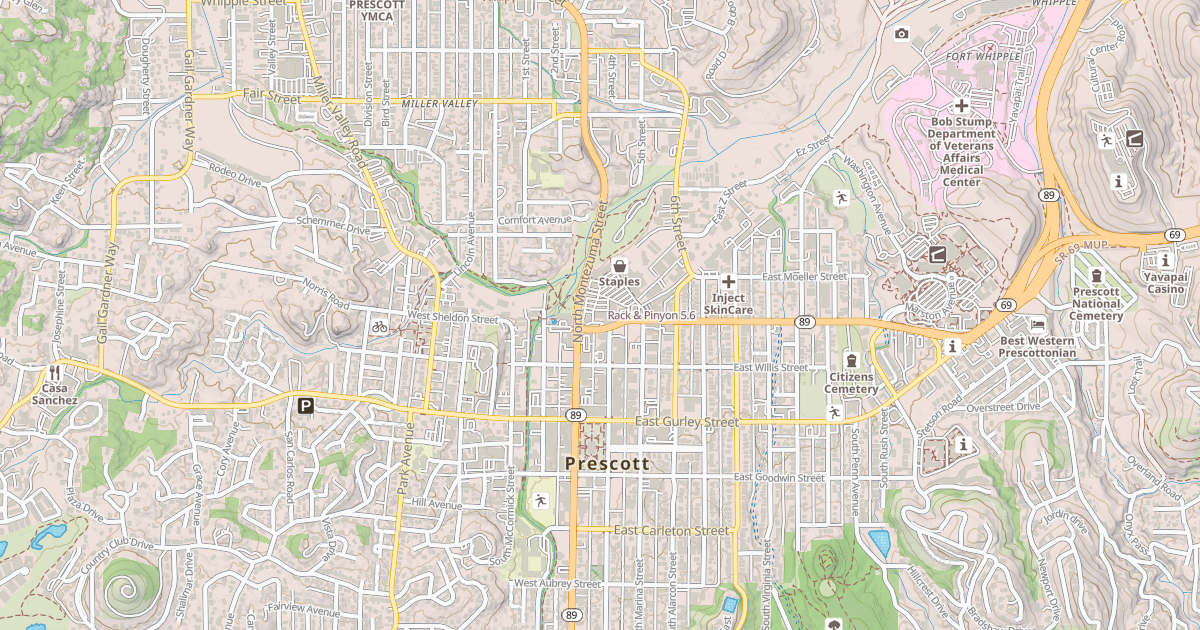 Map preview of Rack & Pinyon
