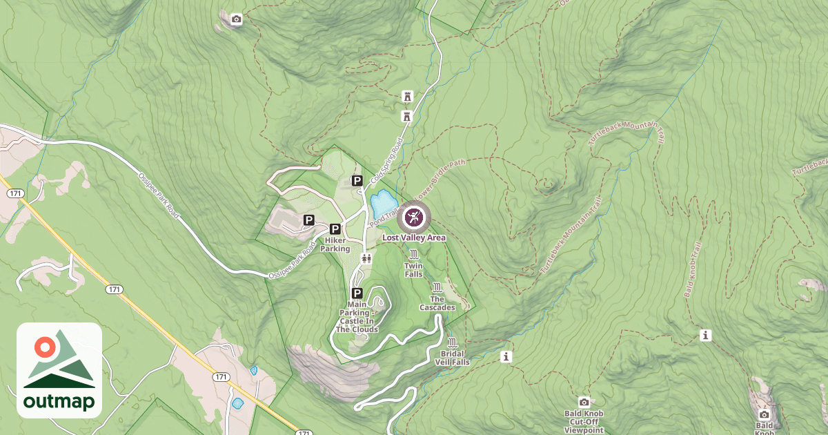 Map of Lost Valley Area