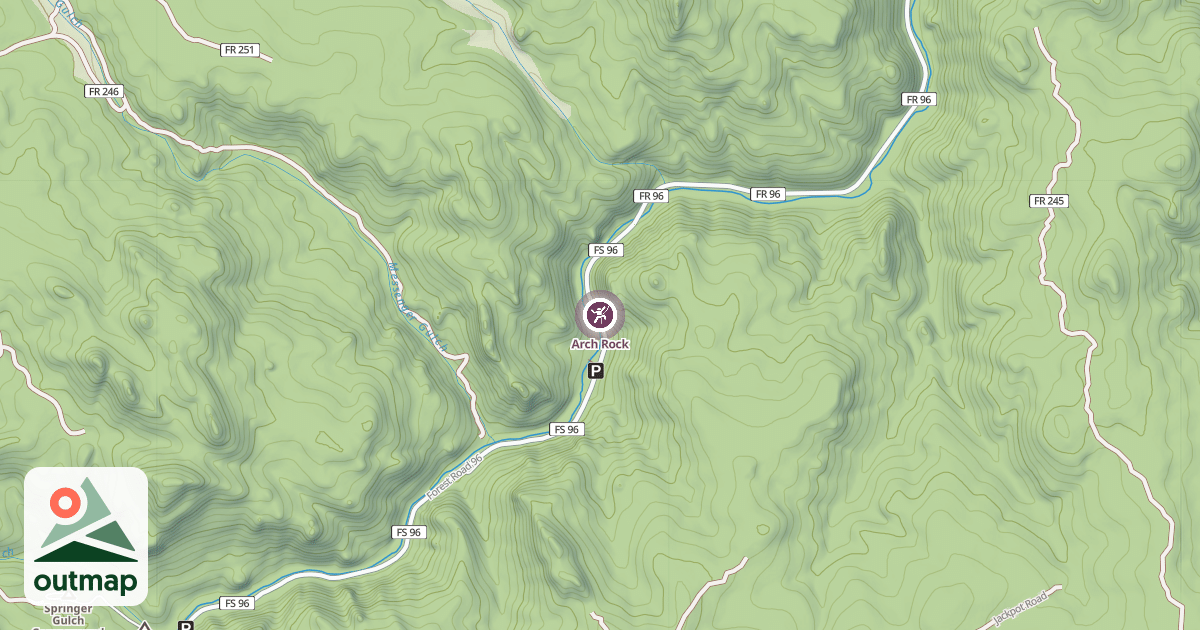 Map of Arch Rock
