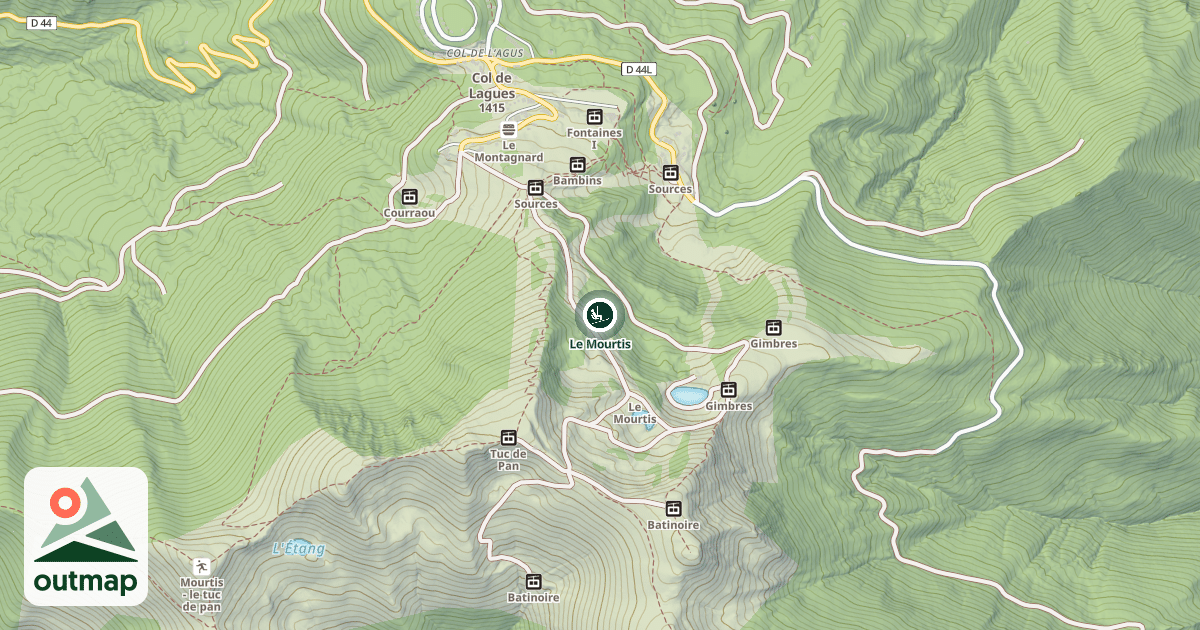 Map of Le Mourtis