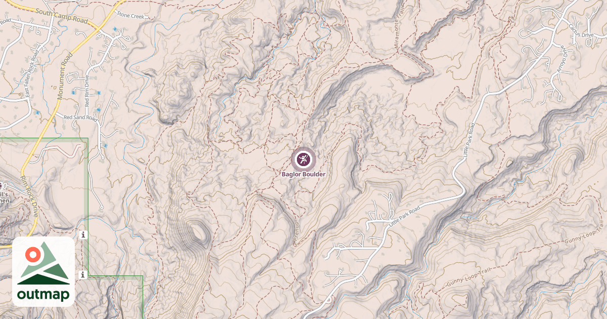 Map of Baglor Boulder