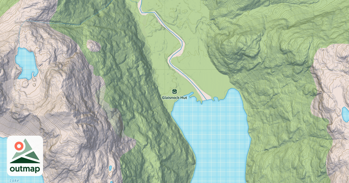 Map of Glaisnock Hut