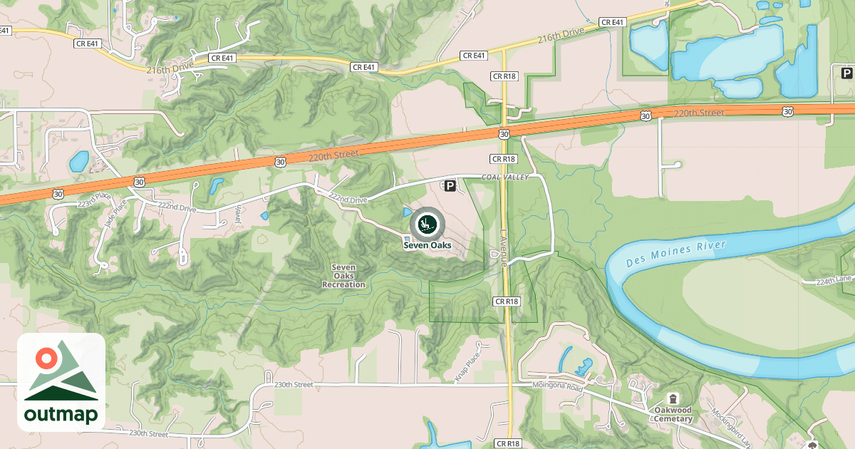 Map of Seven Oaks