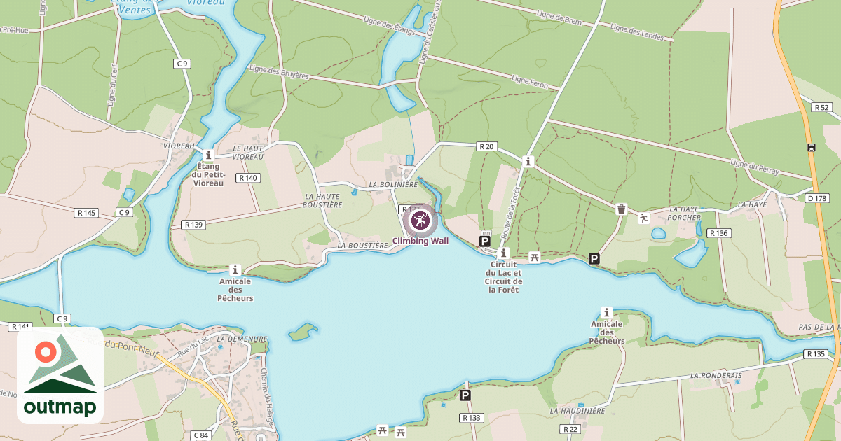 Map of Climbing Wall