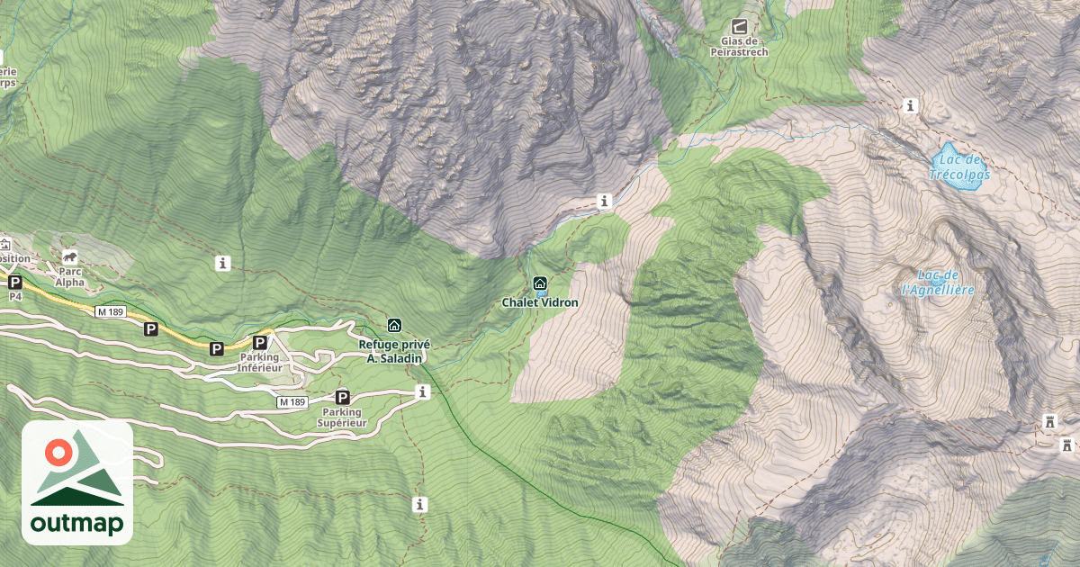 Map of Chalet Vidron