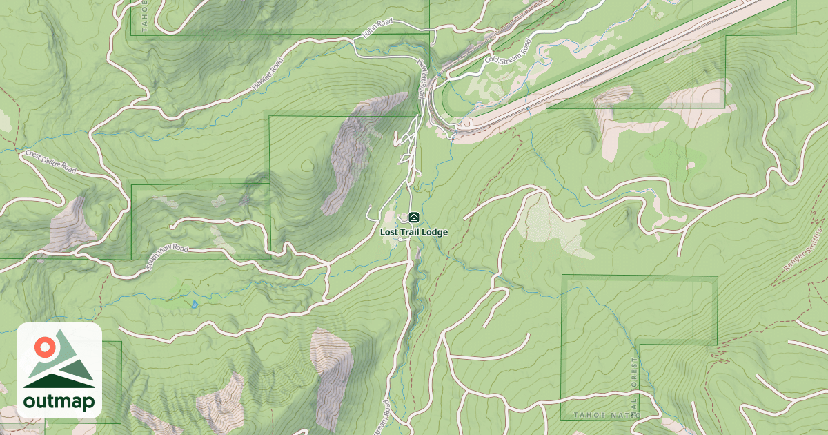 Map of Lost Trail Lodge