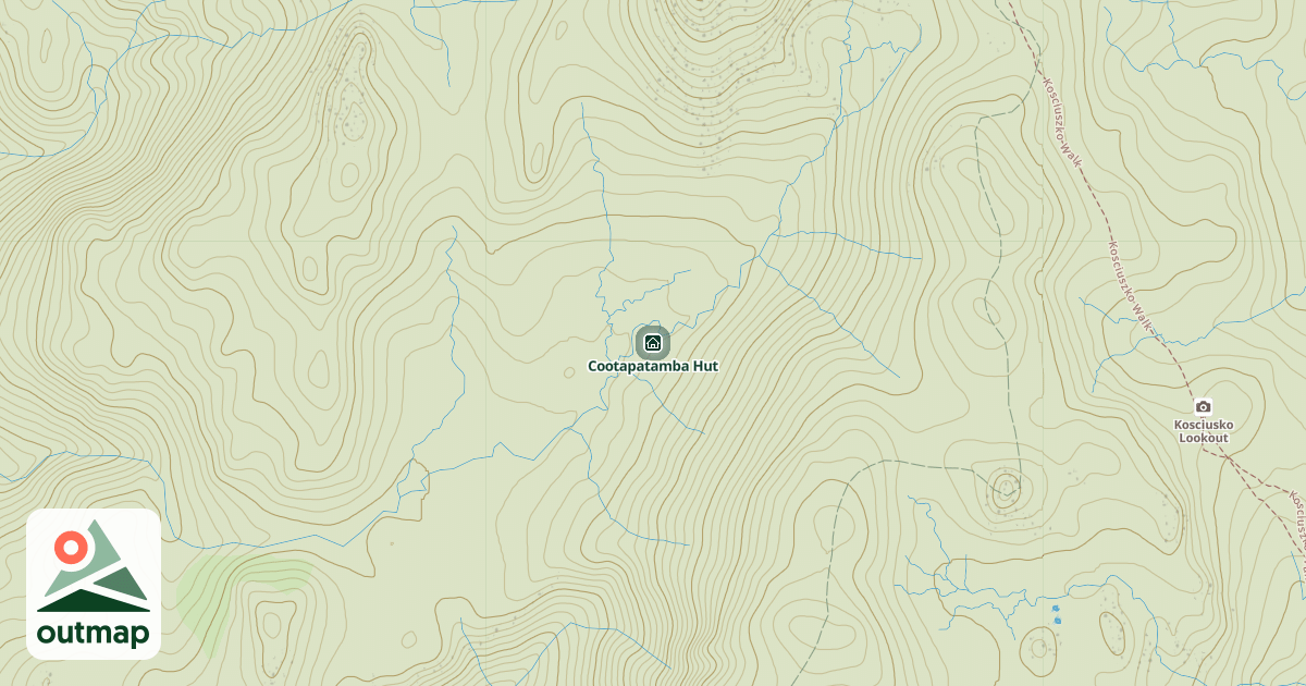 Map of Cootapatamba Hut