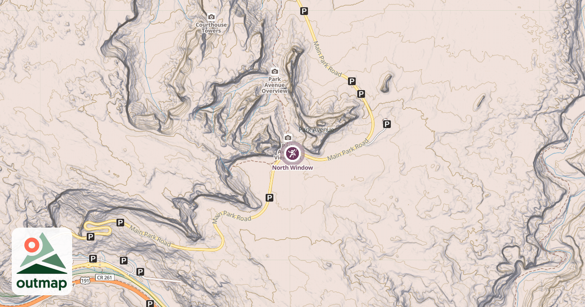 Map of North Window