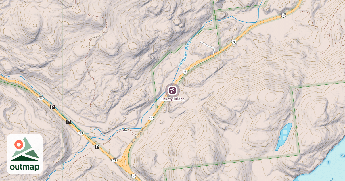 Map of Rickety Bridge
