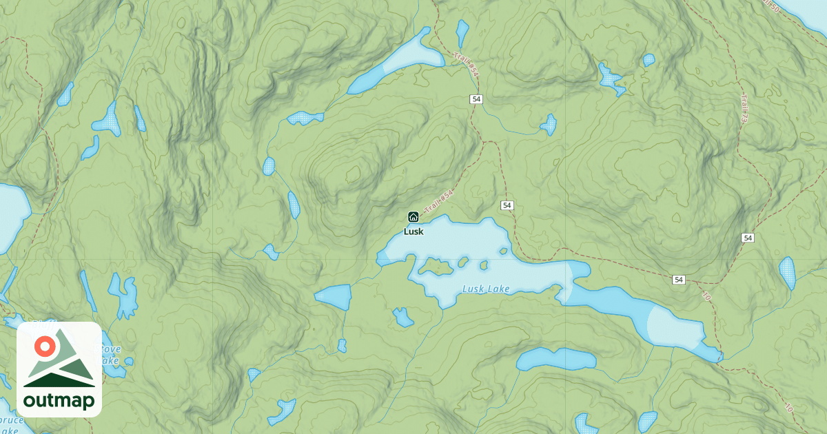 Map of Lusk