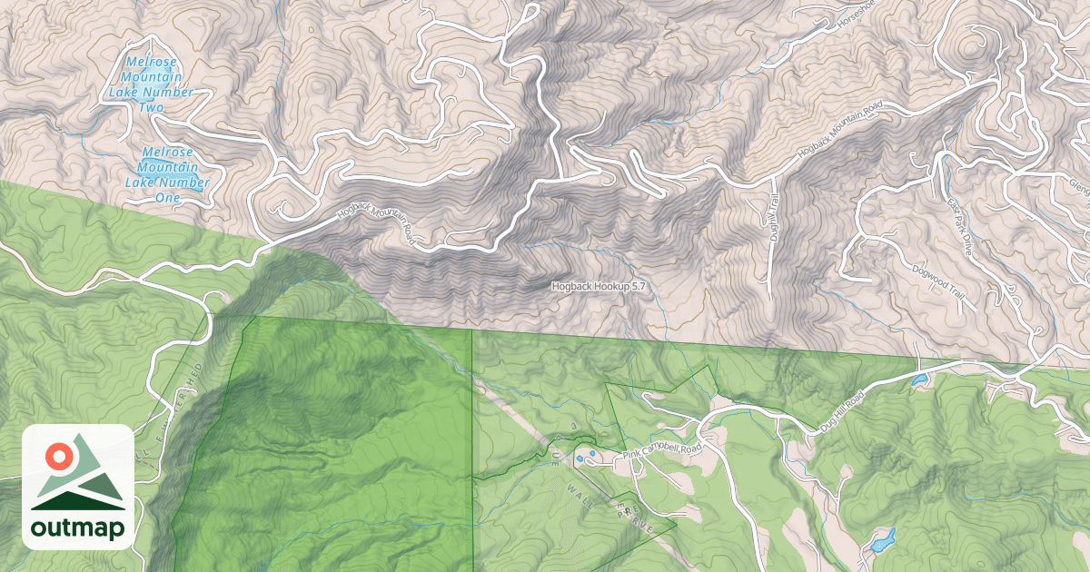 Map of Hogback Hookup