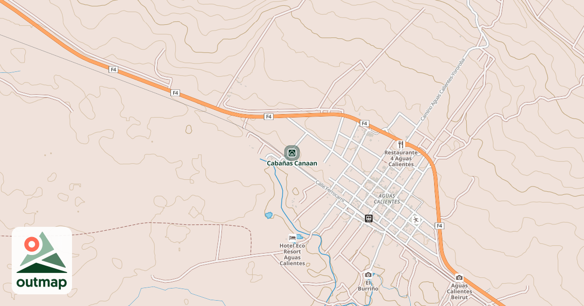 Map of Cabañas Canaan