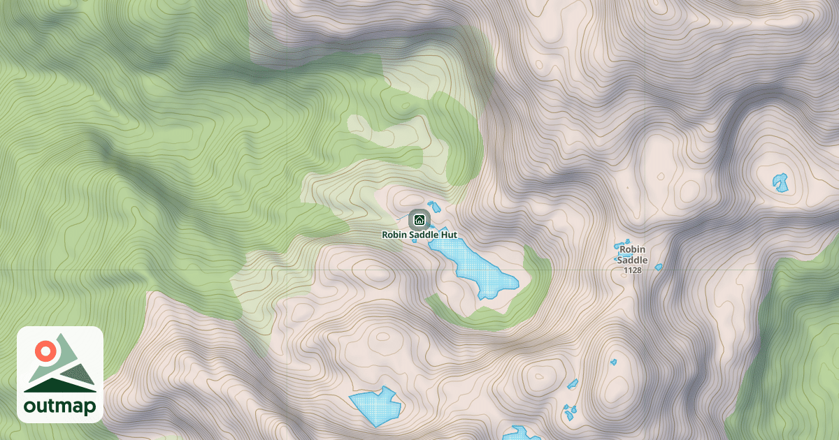 Map of Robin Saddle Hut