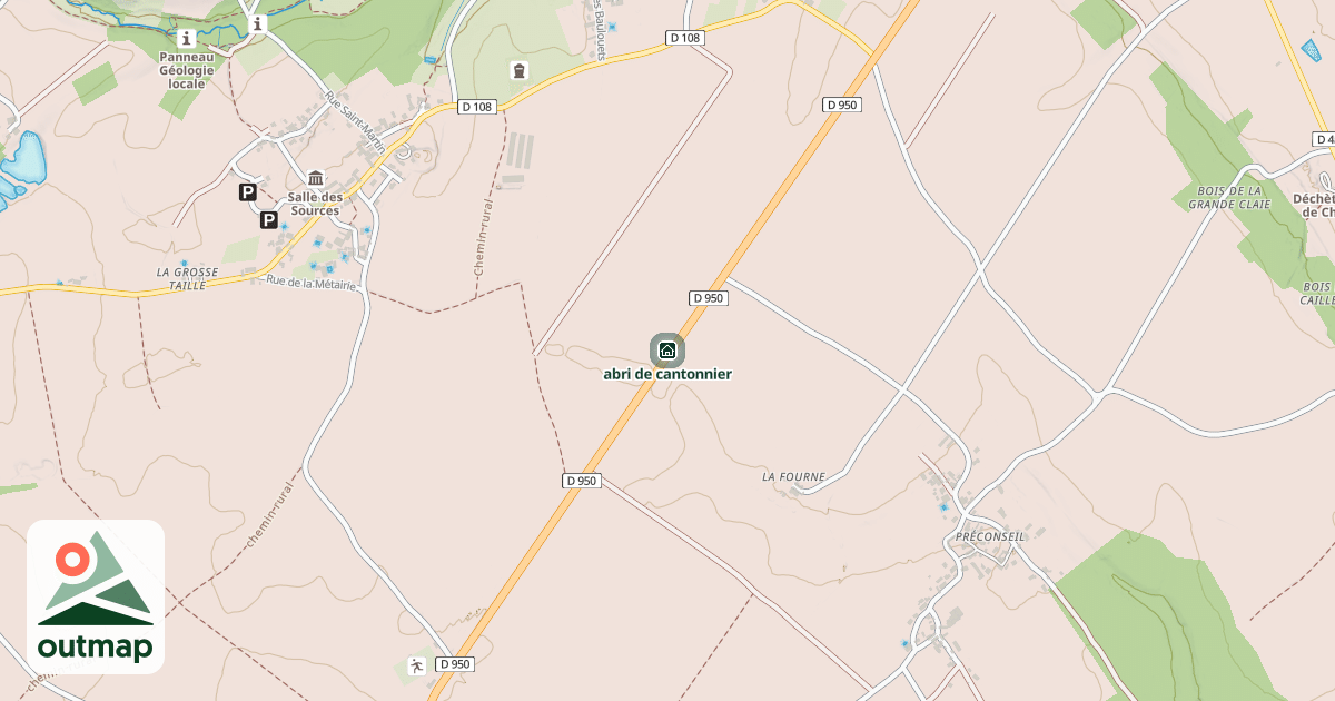 Map of abri de cantonnier