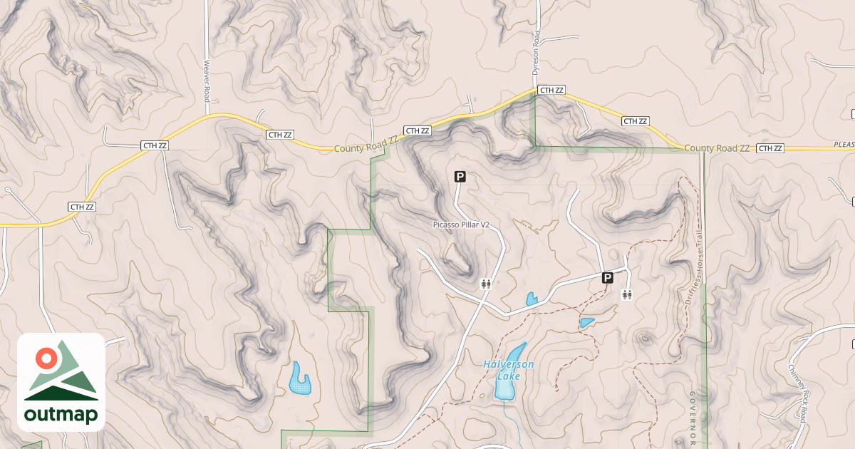 Map of Picasso Pillar
