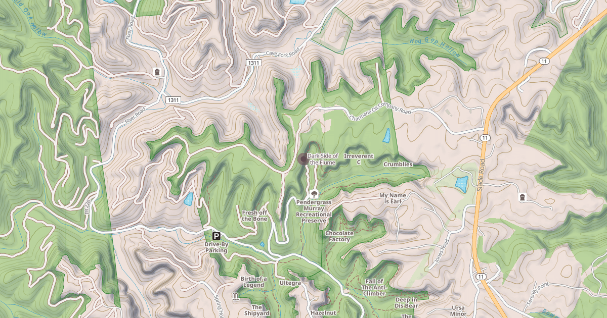 Map preview of Dark Side of the Flume