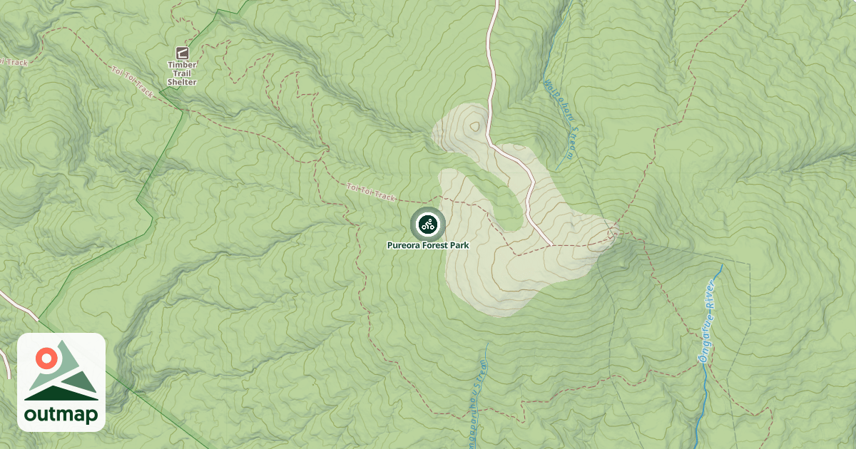 Map of Pureora Forest Park