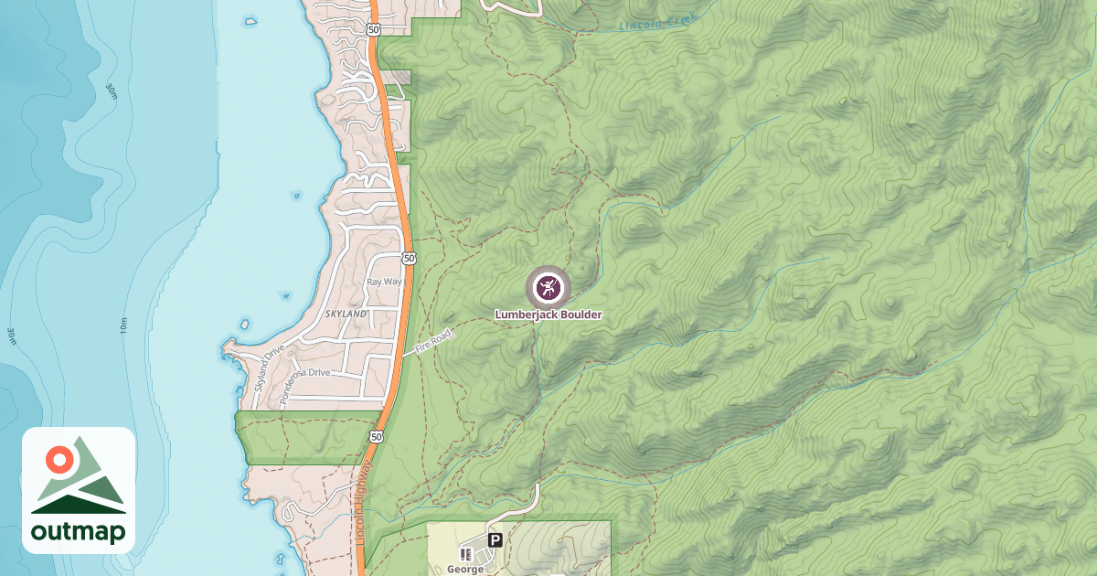 Map of Lumberjack Boulder