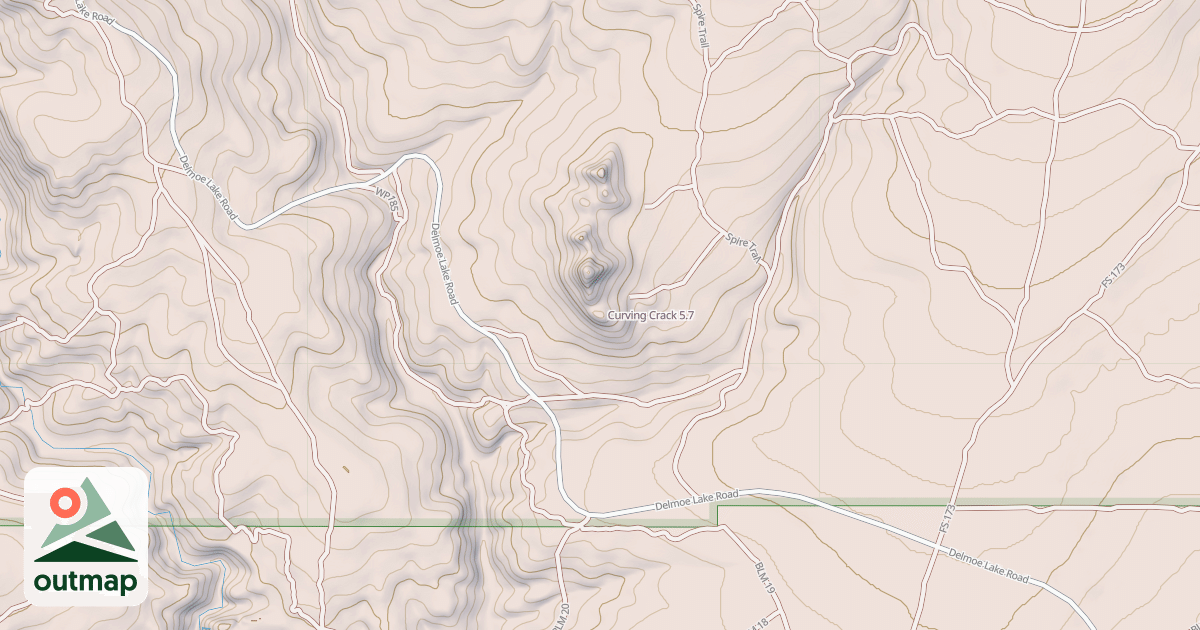 Map of Curving Crack
