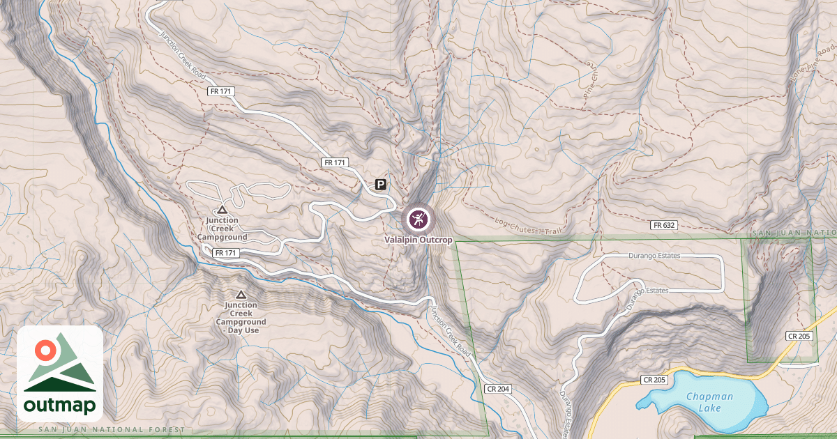 Map of Valalpin Outcrop