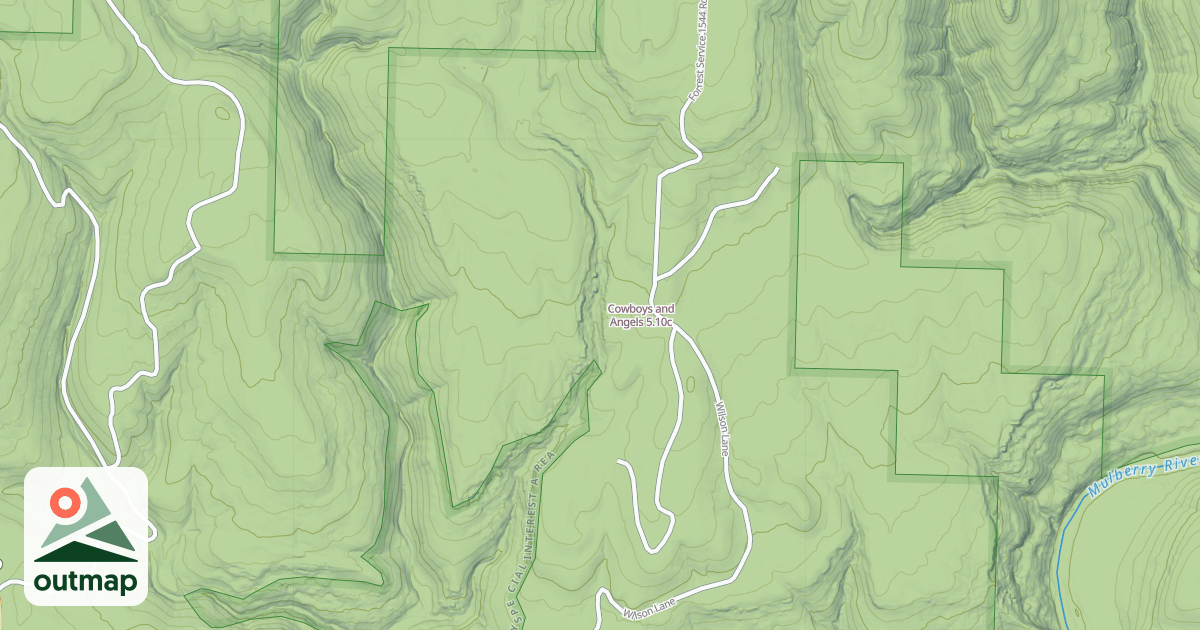 Map of Cowboys and Angels