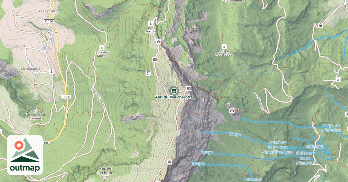 Map of Abri du Moucherotte